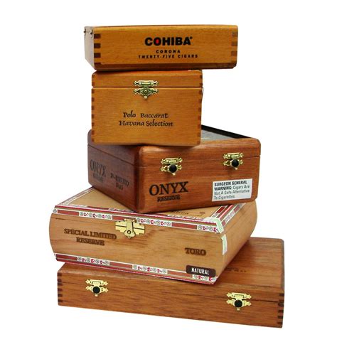 metal cigar box|cigar boxes empty wooden.